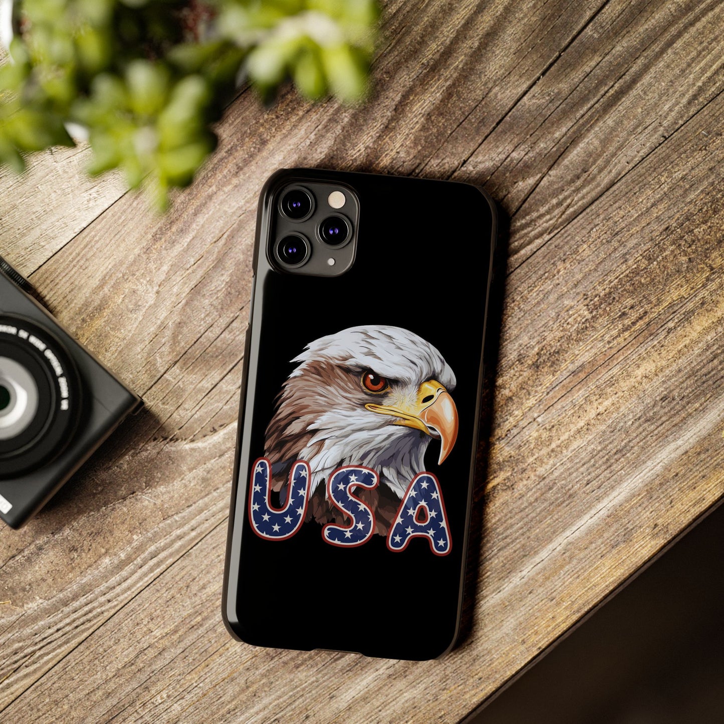 Patriotic Slim Phone Case with Eagle Design