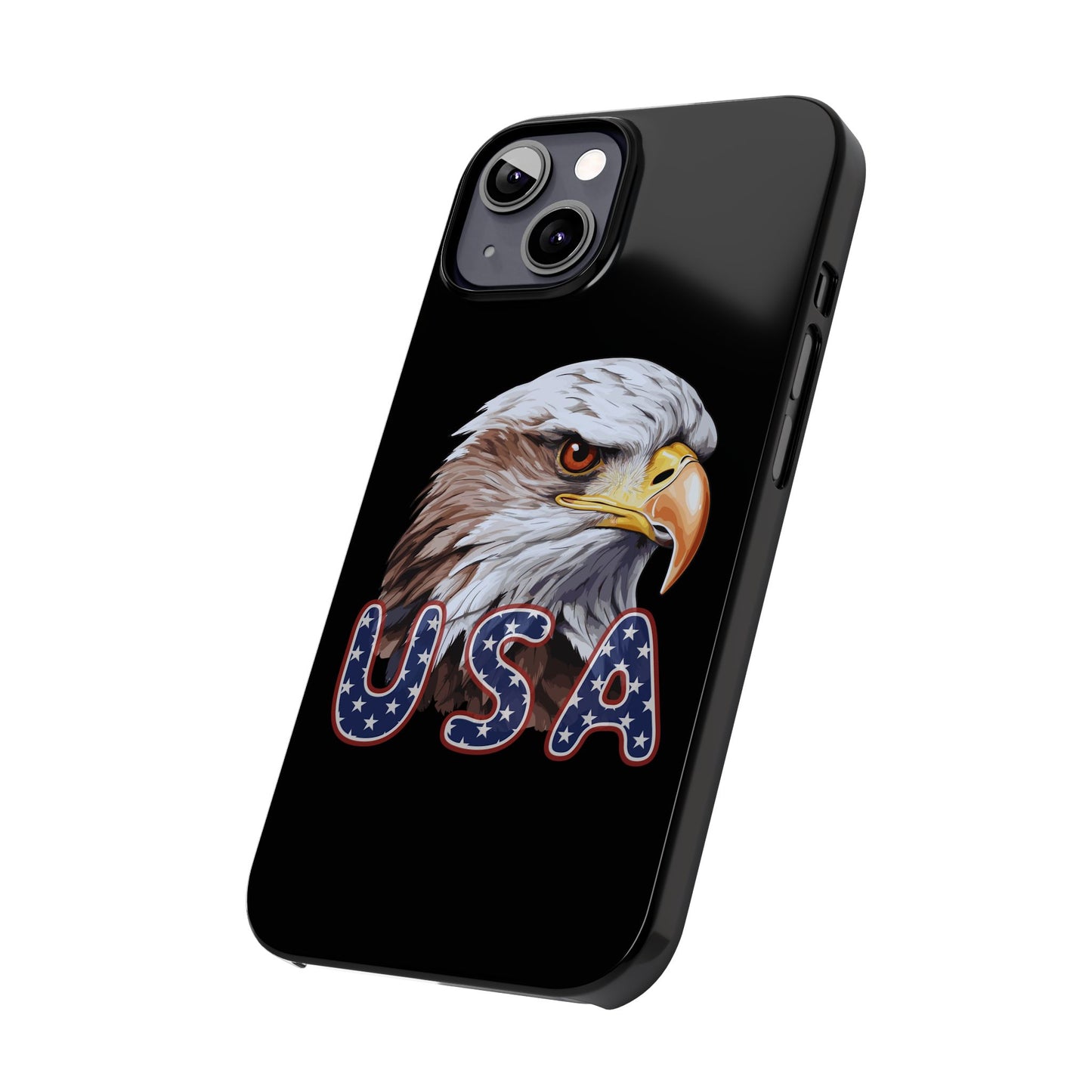 Patriotic Slim Phone Case with Eagle Design