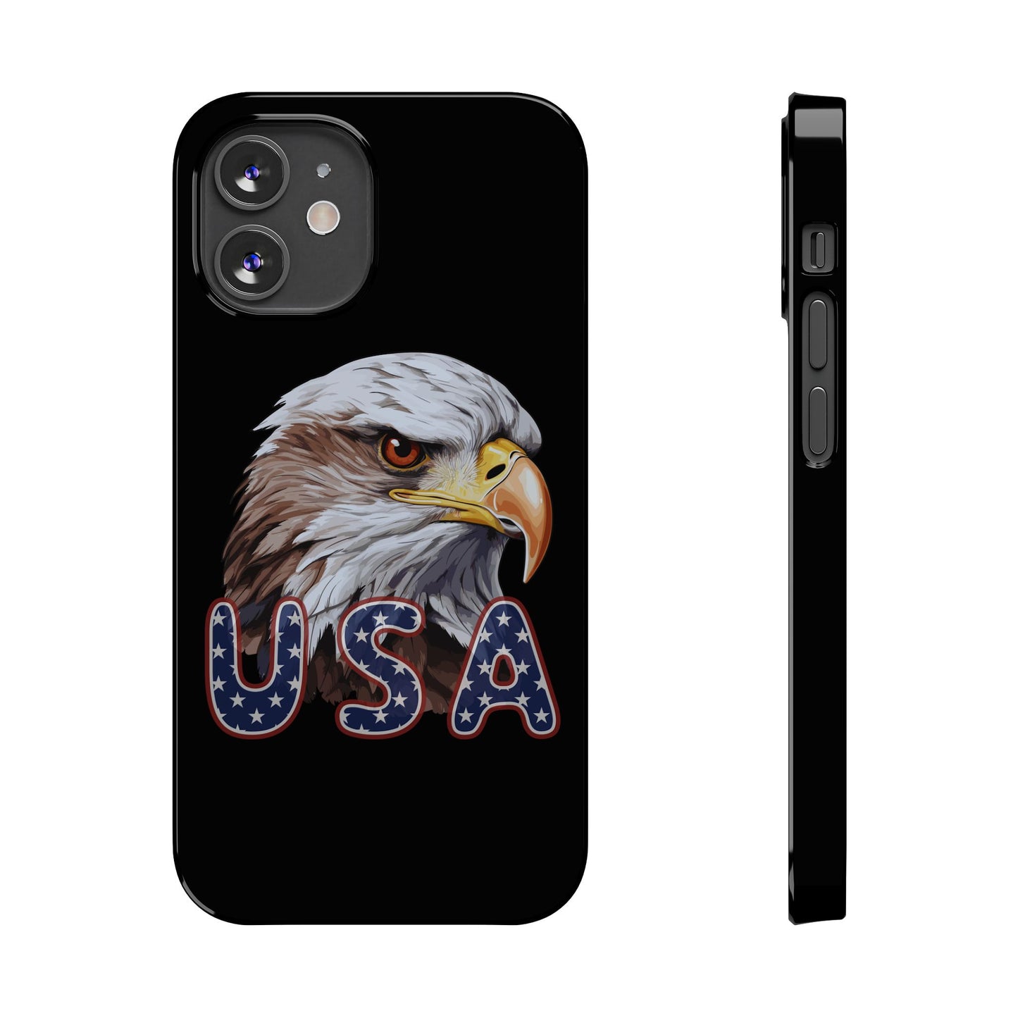 Patriotic Slim Phone Case with Eagle Design