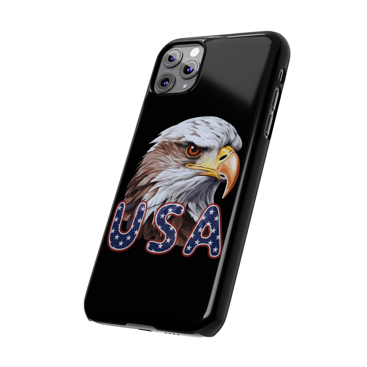 Patriotic Slim Phone Case with Eagle Design