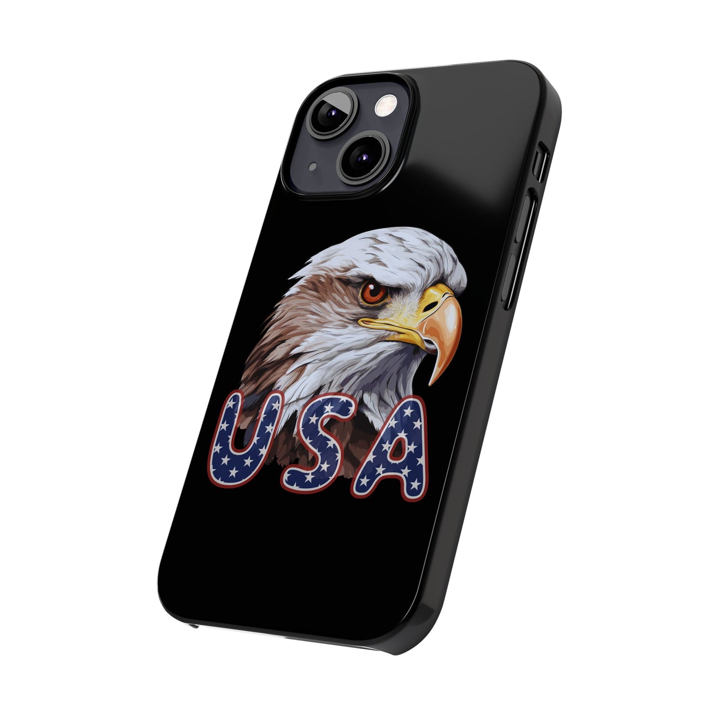 Patriotic Slim Phone Case with Eagle Design