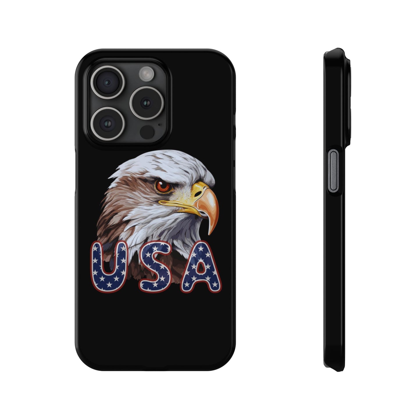 Patriotic Slim Phone Case with Eagle Design