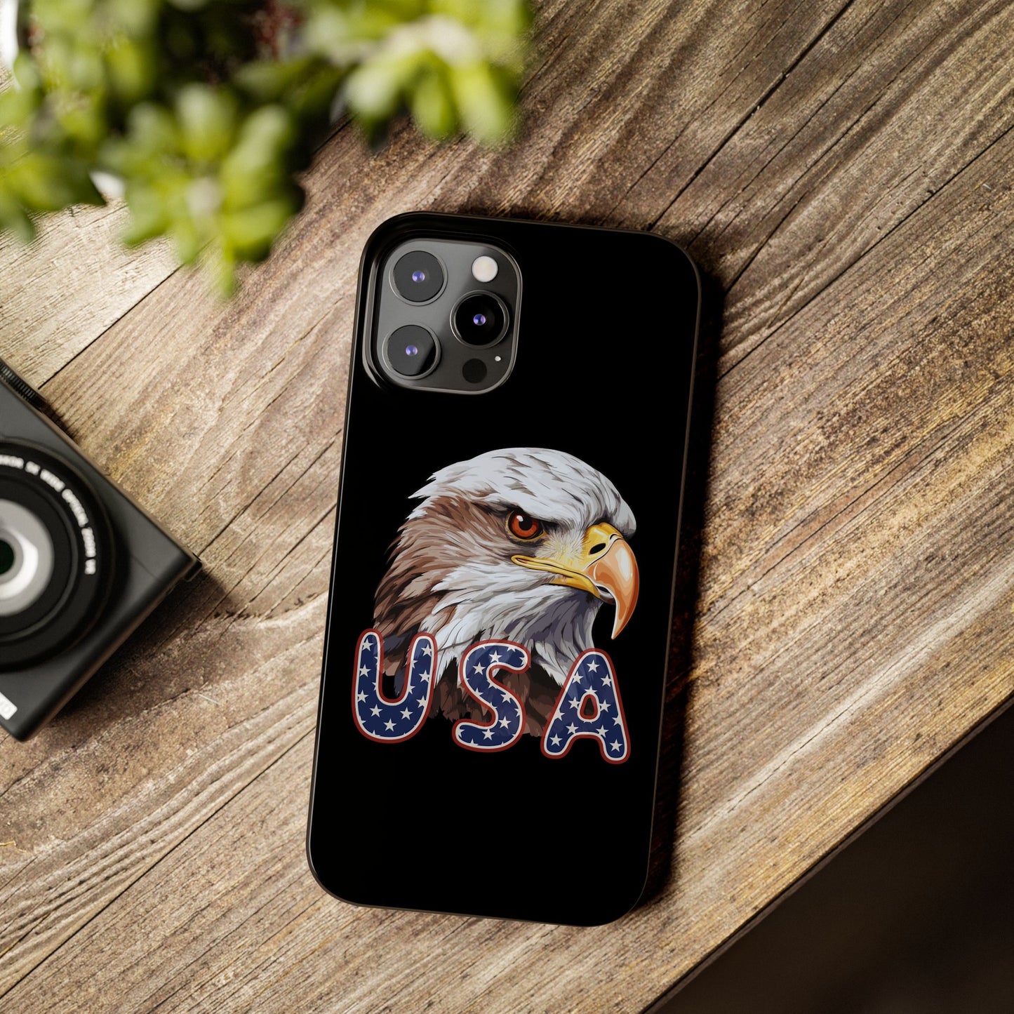 Patriotic Slim Phone Case with Eagle Design