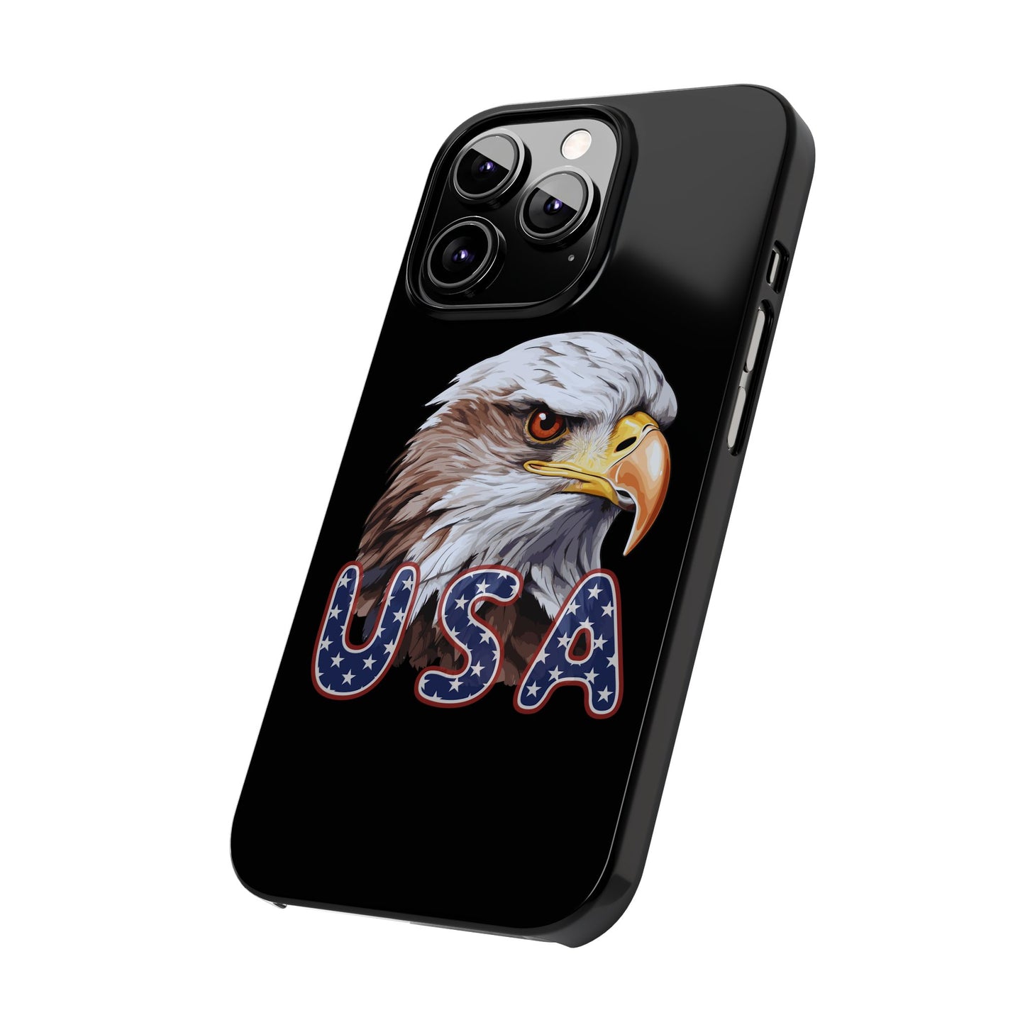 Patriotic Slim Phone Case with Eagle Design