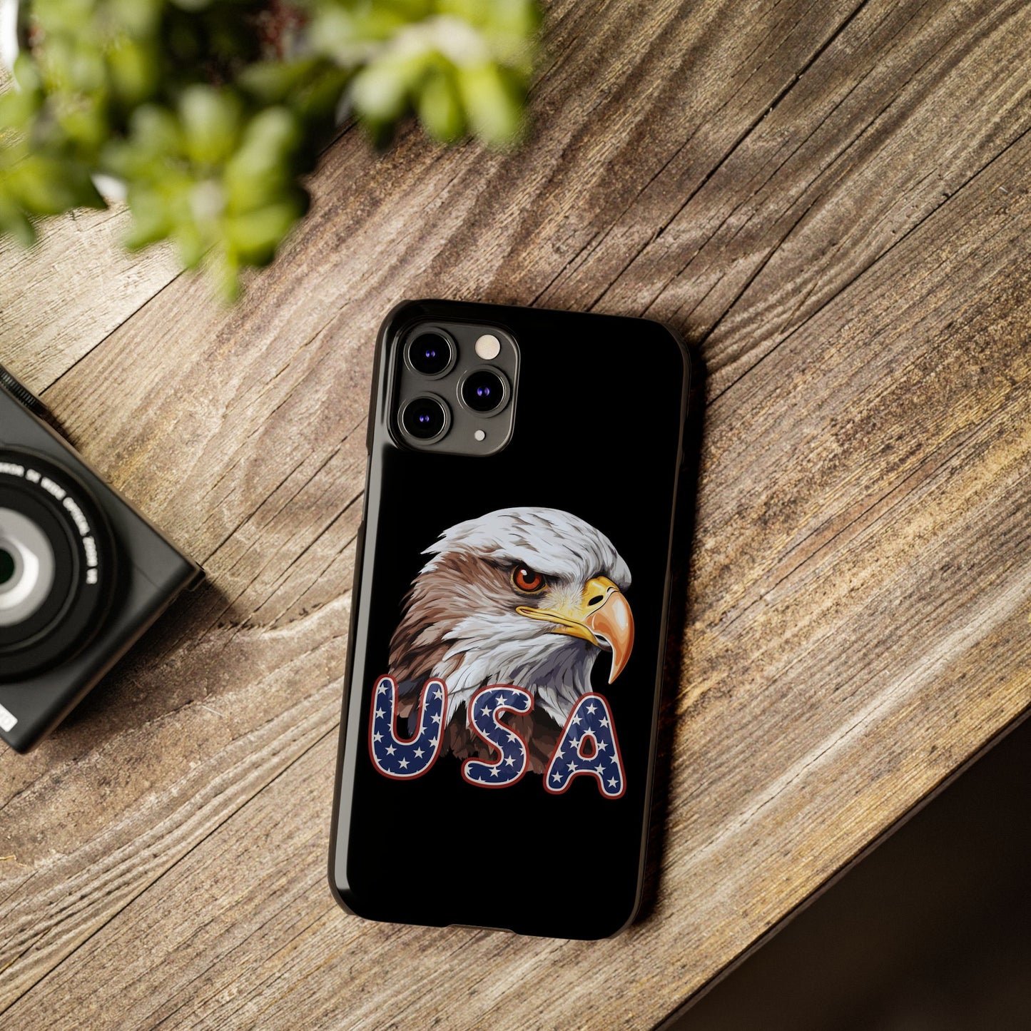 Patriotic Slim Phone Case with Eagle Design