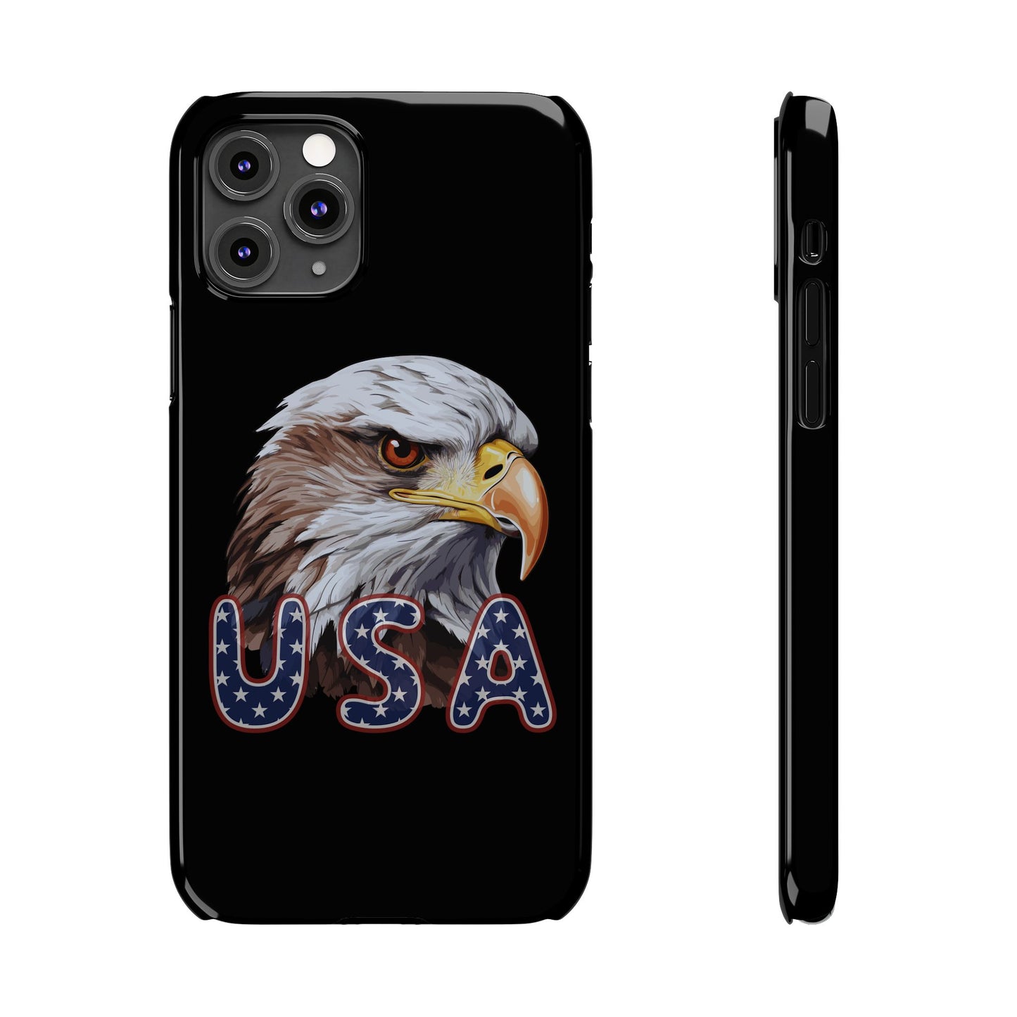 Patriotic Slim Phone Case with Eagle Design