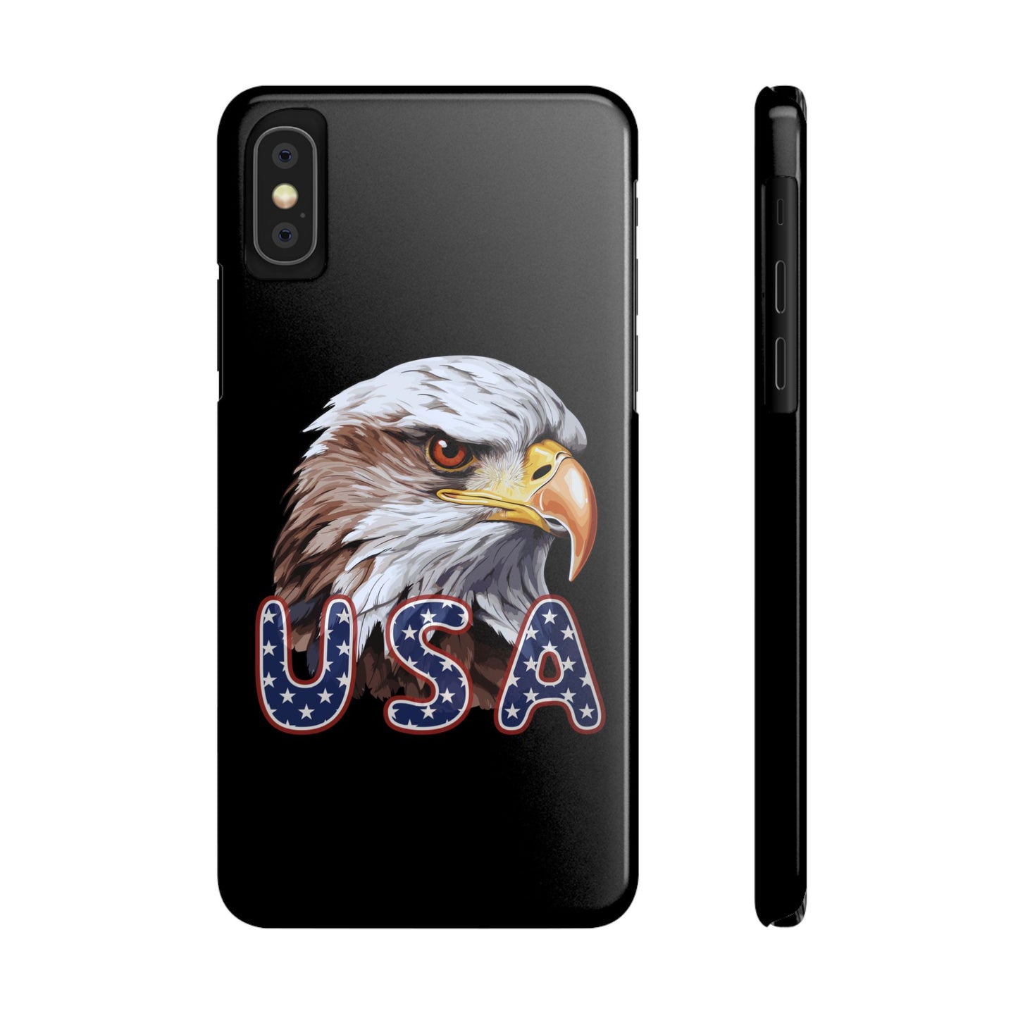 Patriotic Slim Phone Case with Eagle Design