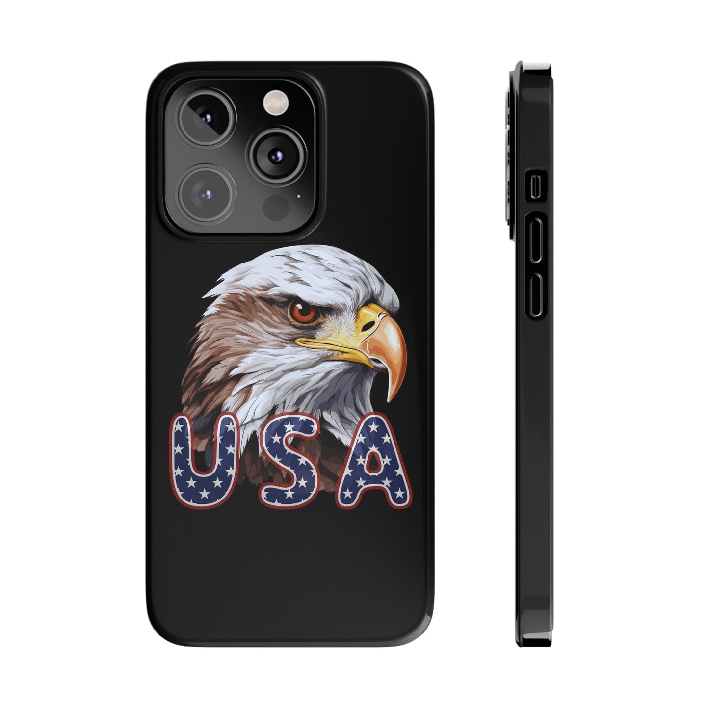 Patriotic Slim Phone Case with Eagle Design