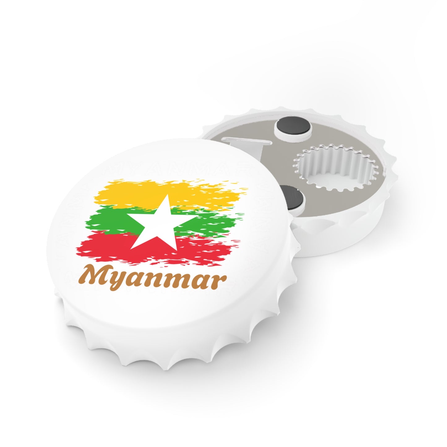 Myanmar Flag Bottle Opener