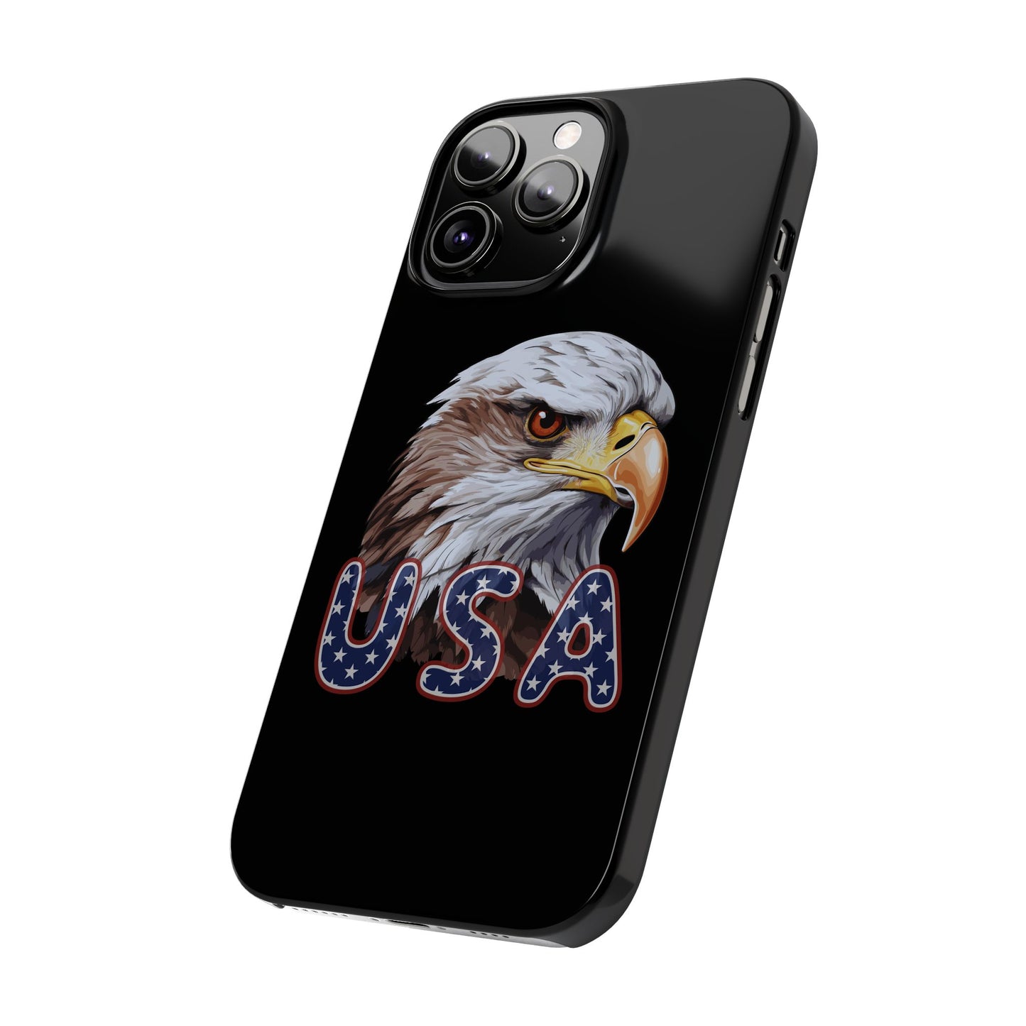 Patriotic Slim Phone Case with Eagle Design