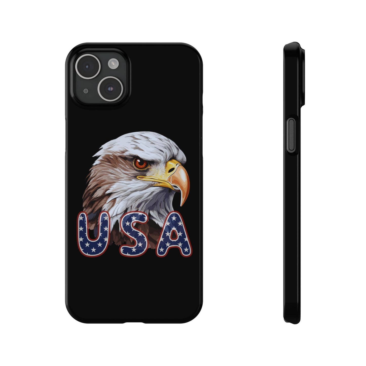 Patriotic Slim Phone Case with Eagle Design