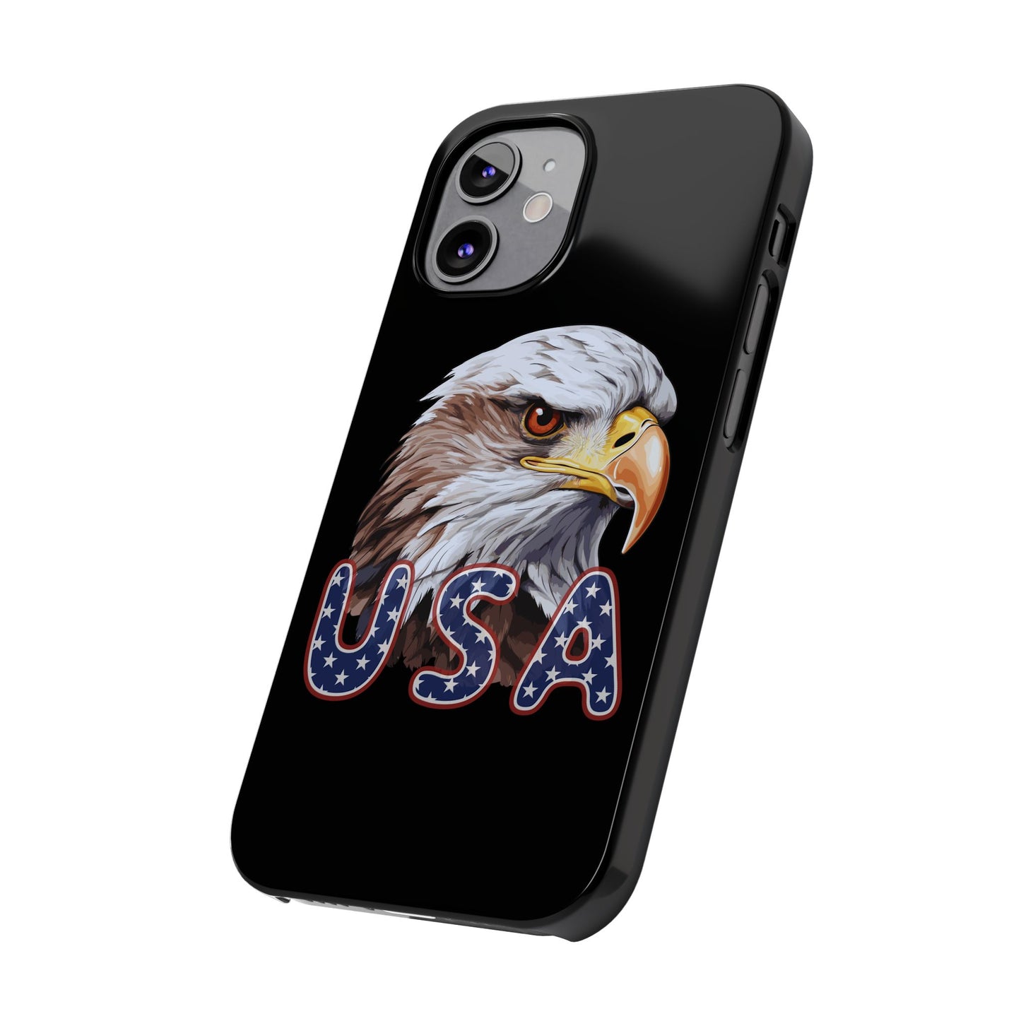 Patriotic Slim Phone Case with Eagle Design