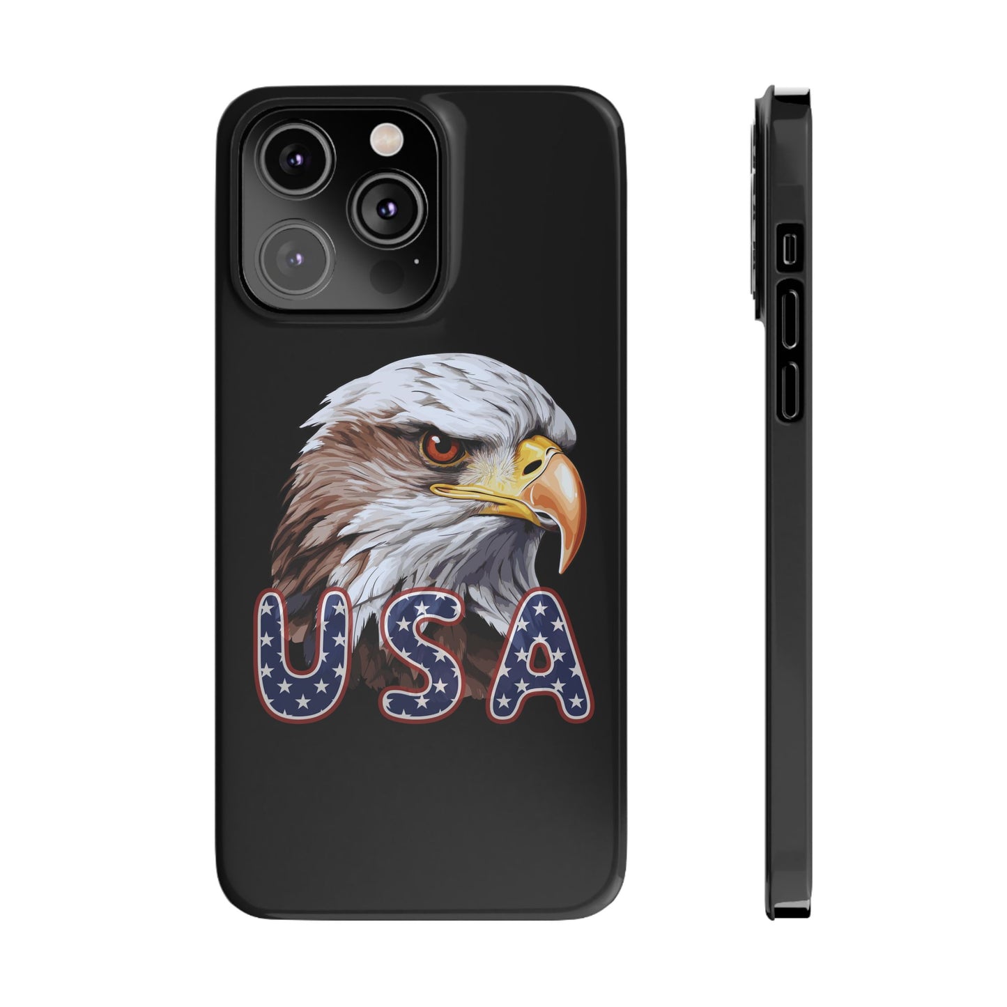 Patriotic Slim Phone Case with Eagle Design