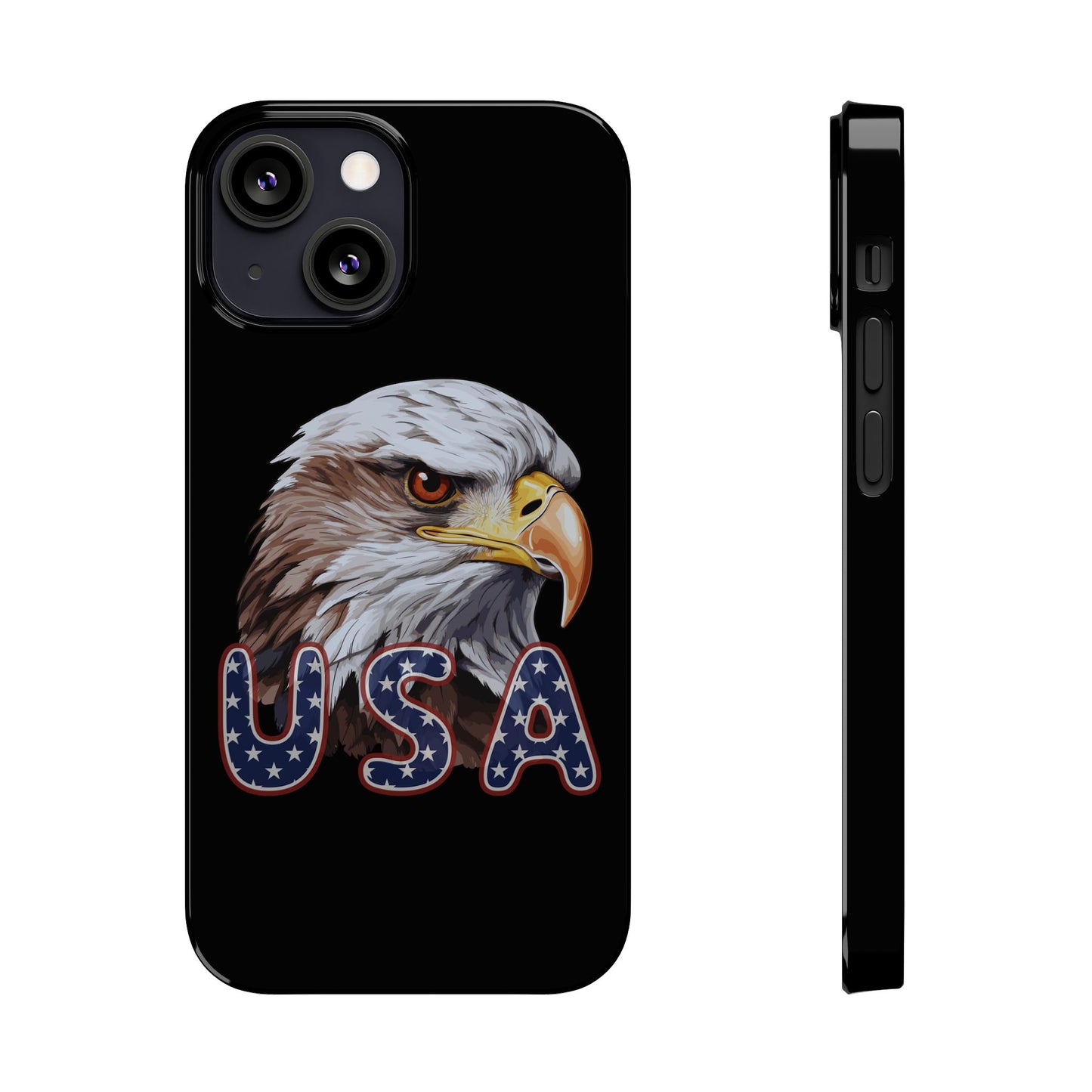 Patriotic Slim Phone Case with Eagle Design