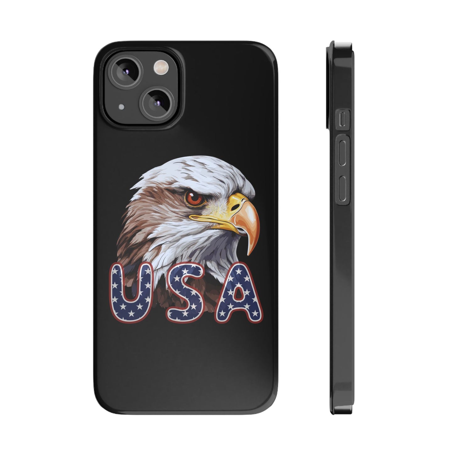 Patriotic Slim Phone Case with Eagle Design