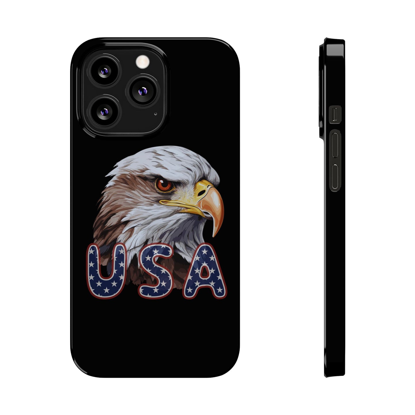 Patriotic Slim Phone Case with Eagle Design