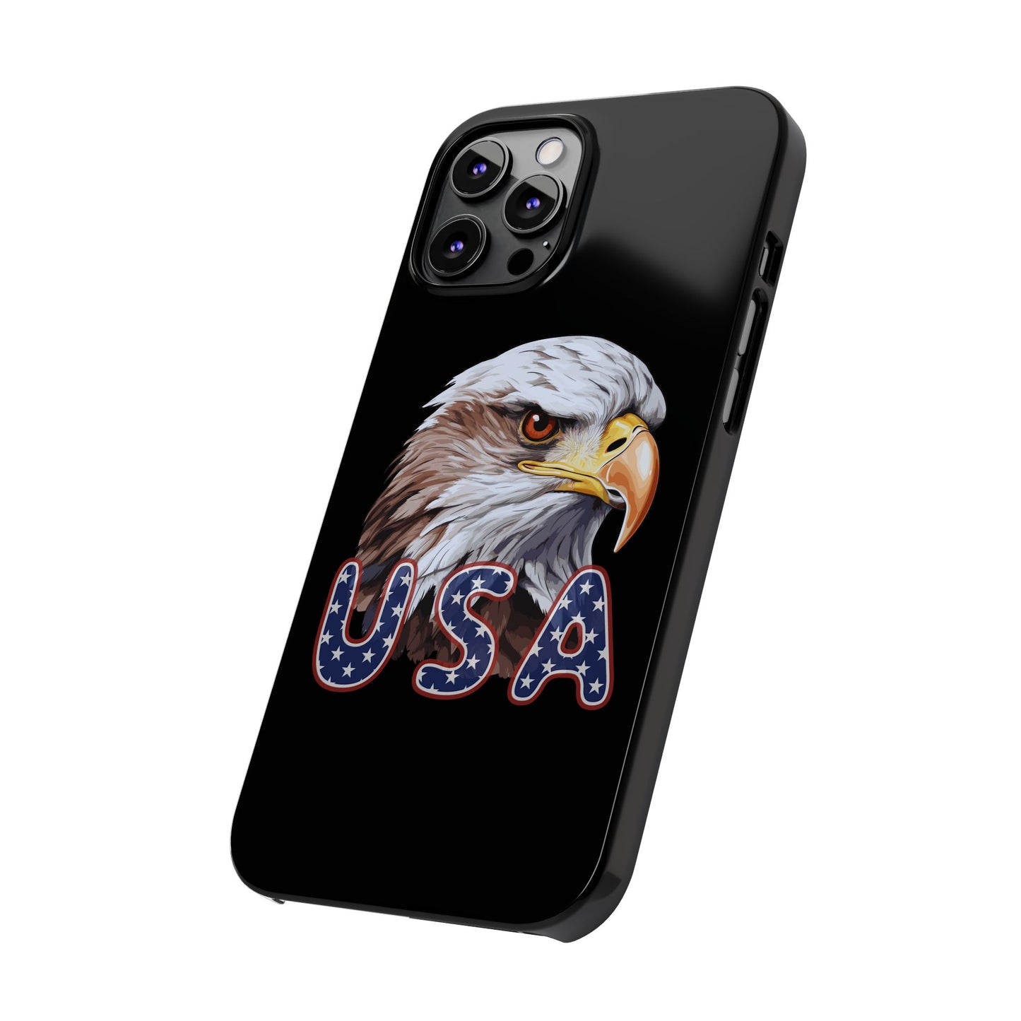 Patriotic Slim Phone Case with Eagle Design