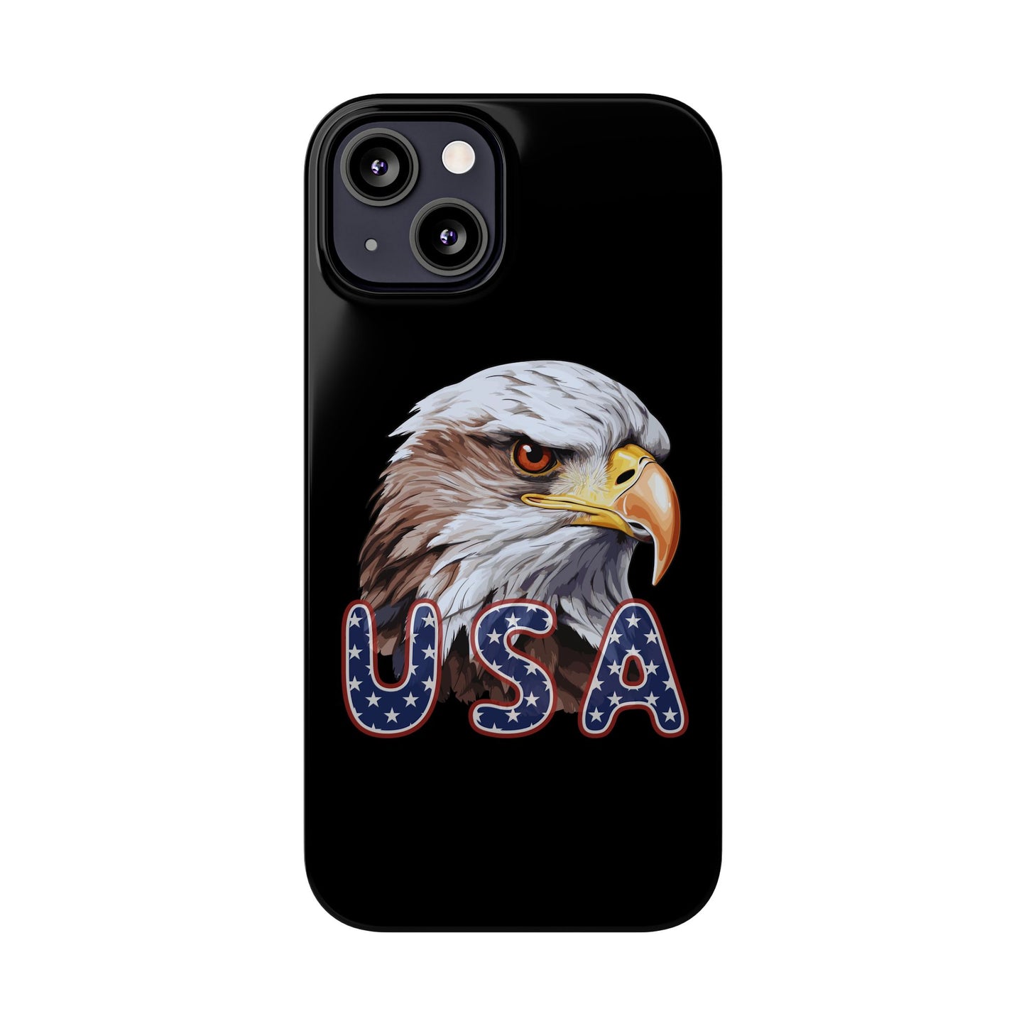 Patriotic Slim Phone Case with Eagle Design