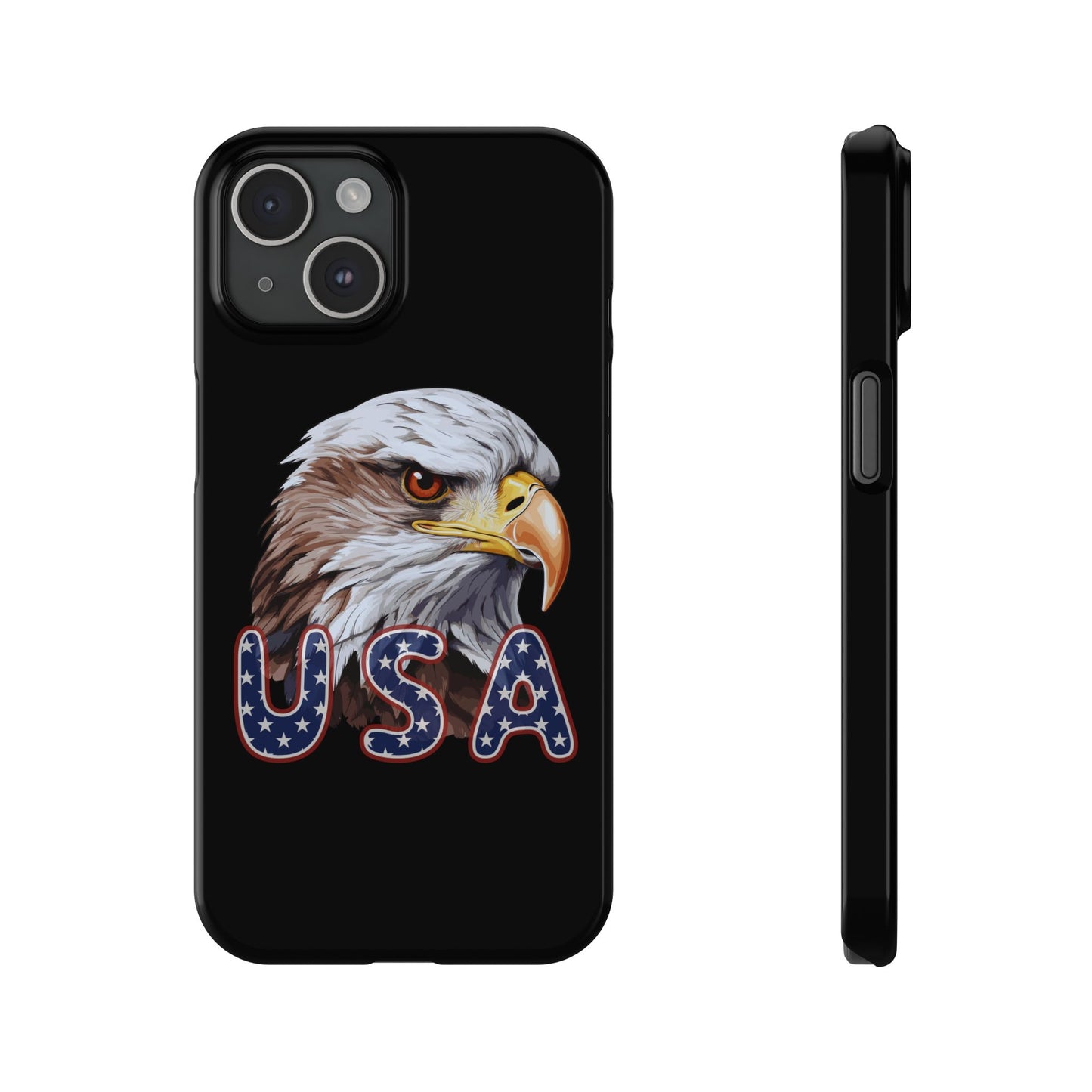 Patriotic Slim Phone Case with Eagle Design