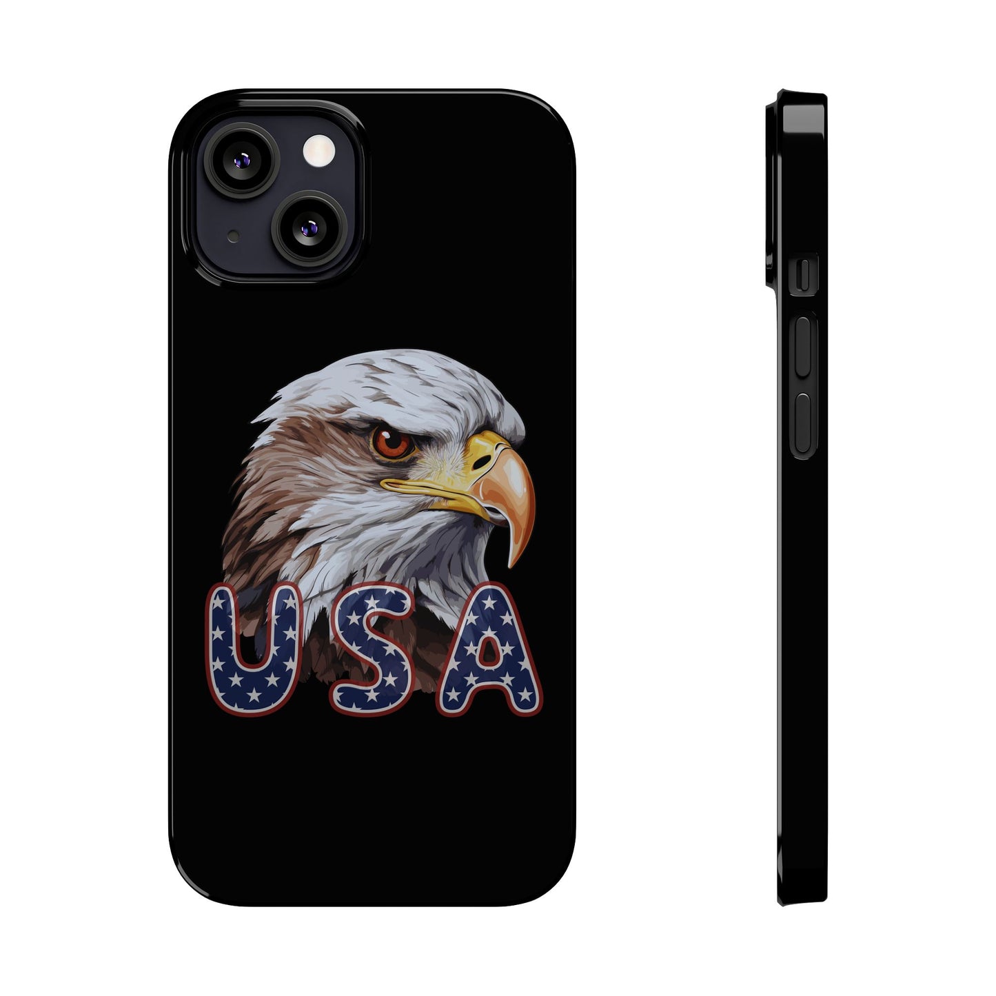 Patriotic Slim Phone Case with Eagle Design