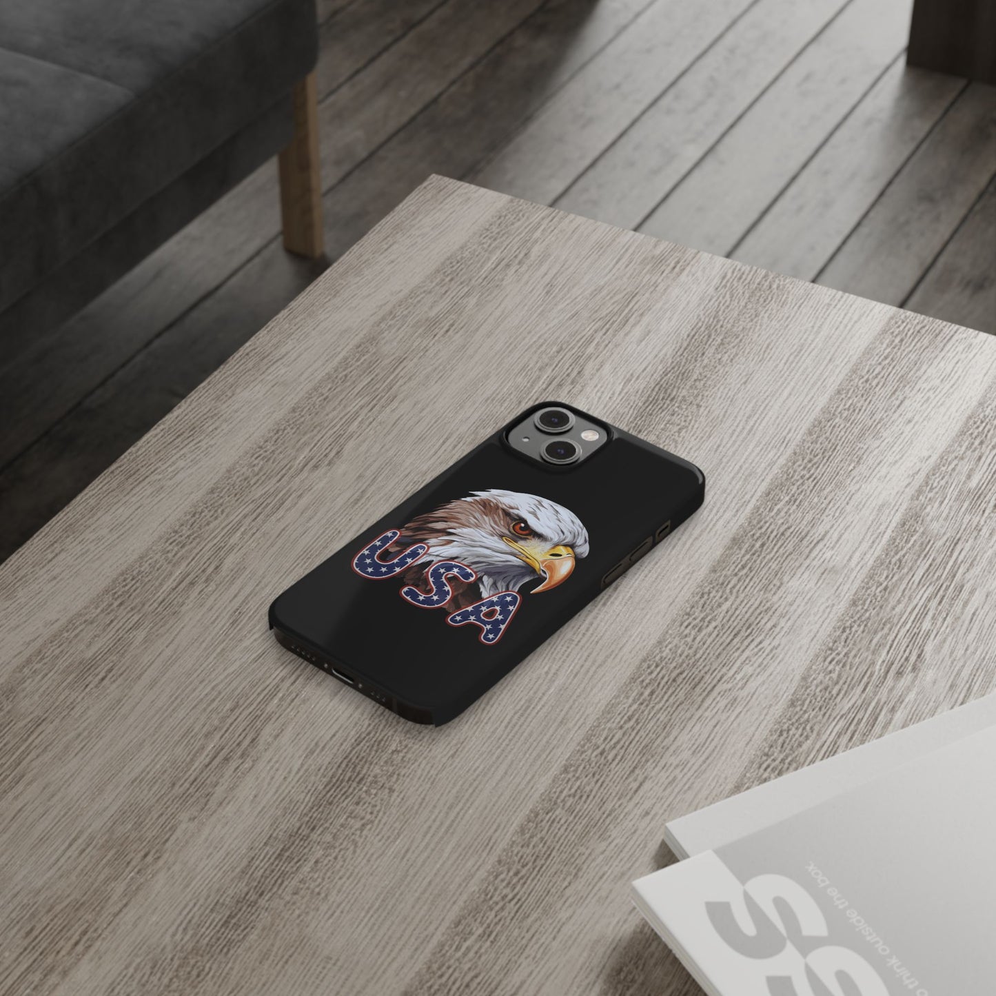 Patriotic Slim Phone Case with Eagle Design