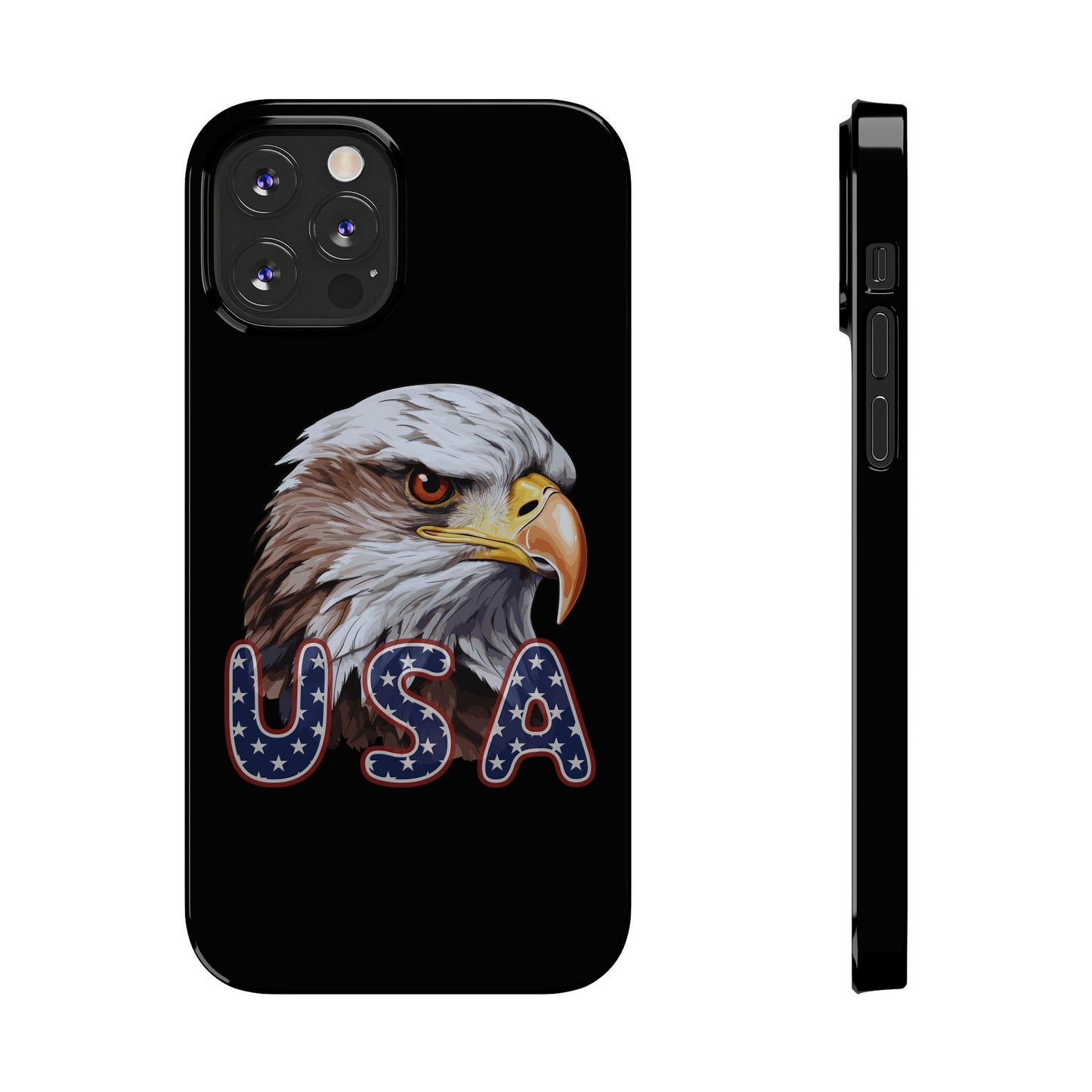 Patriotic Slim Phone Case with Eagle Design