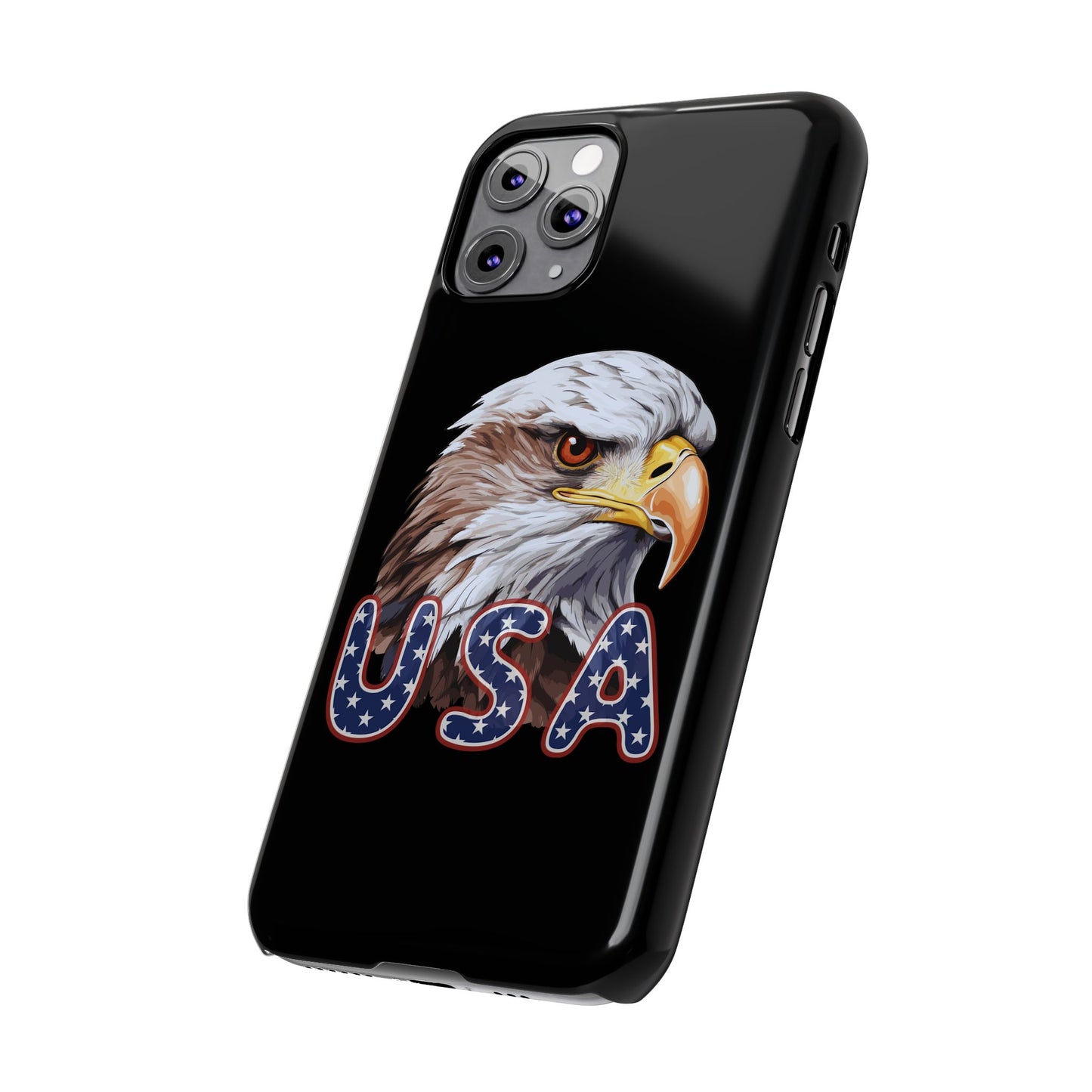 Patriotic Slim Phone Case with Eagle Design