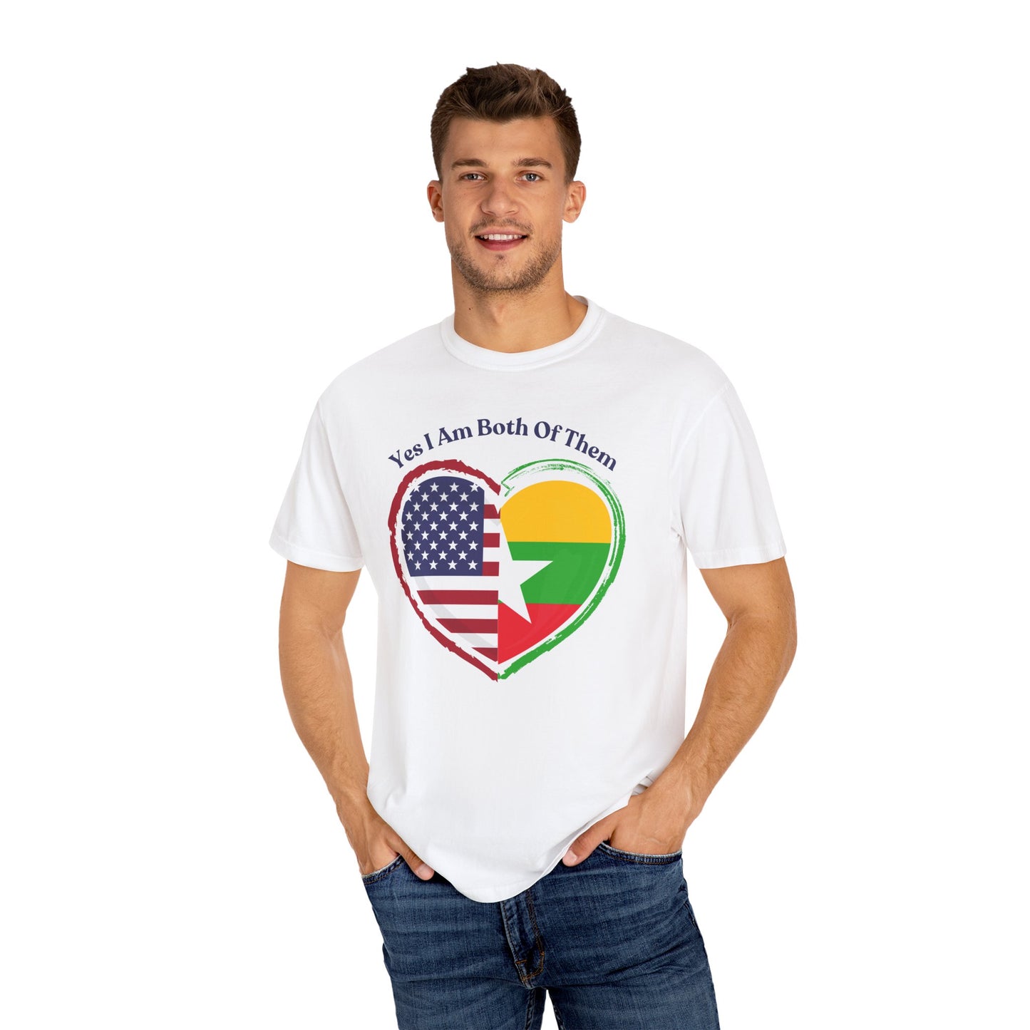 Burmese American  T-Shirt - "Yes I Am Both Of Them"