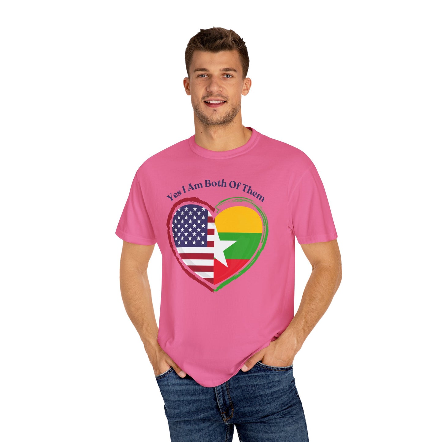 Burmese American  T-Shirt - "Yes I Am Both Of Them"