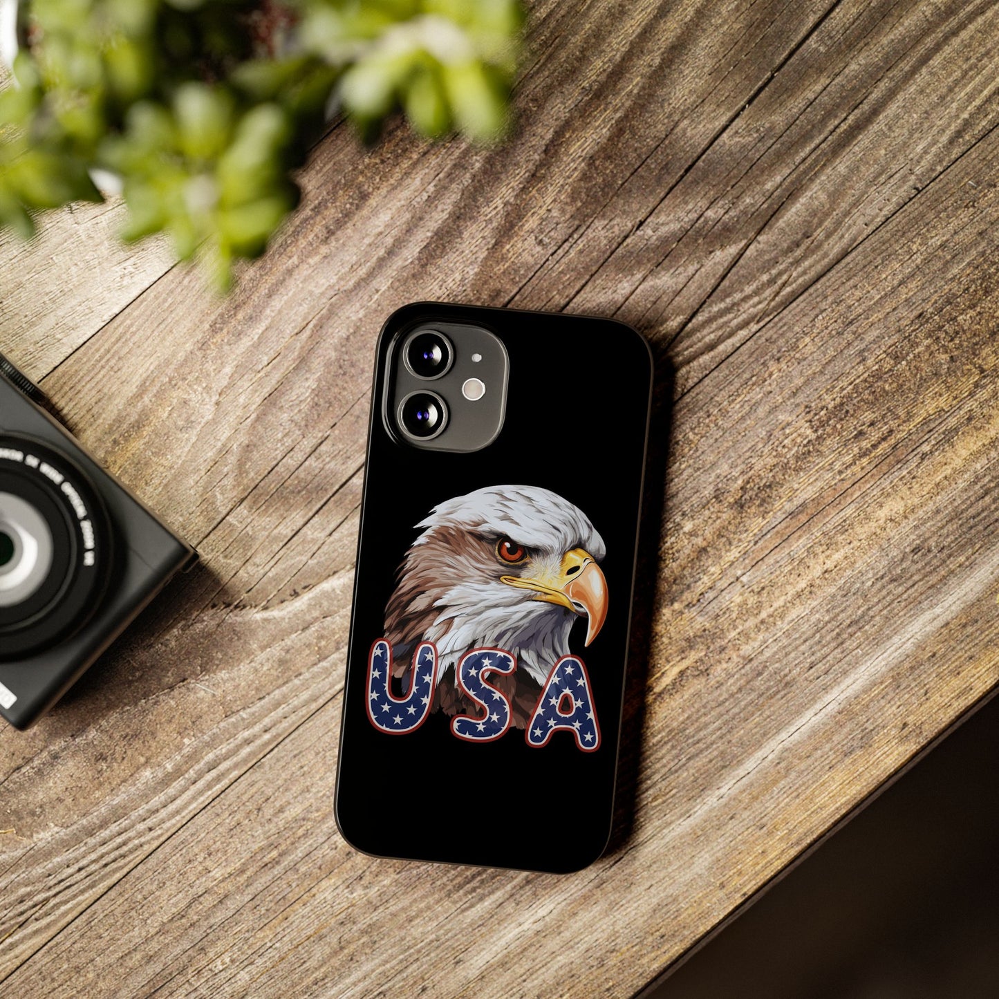 Patriotic Slim Phone Case with Eagle Design