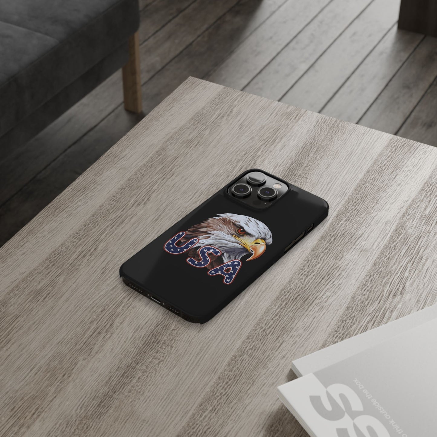 Patriotic Slim Phone Case with Eagle Design