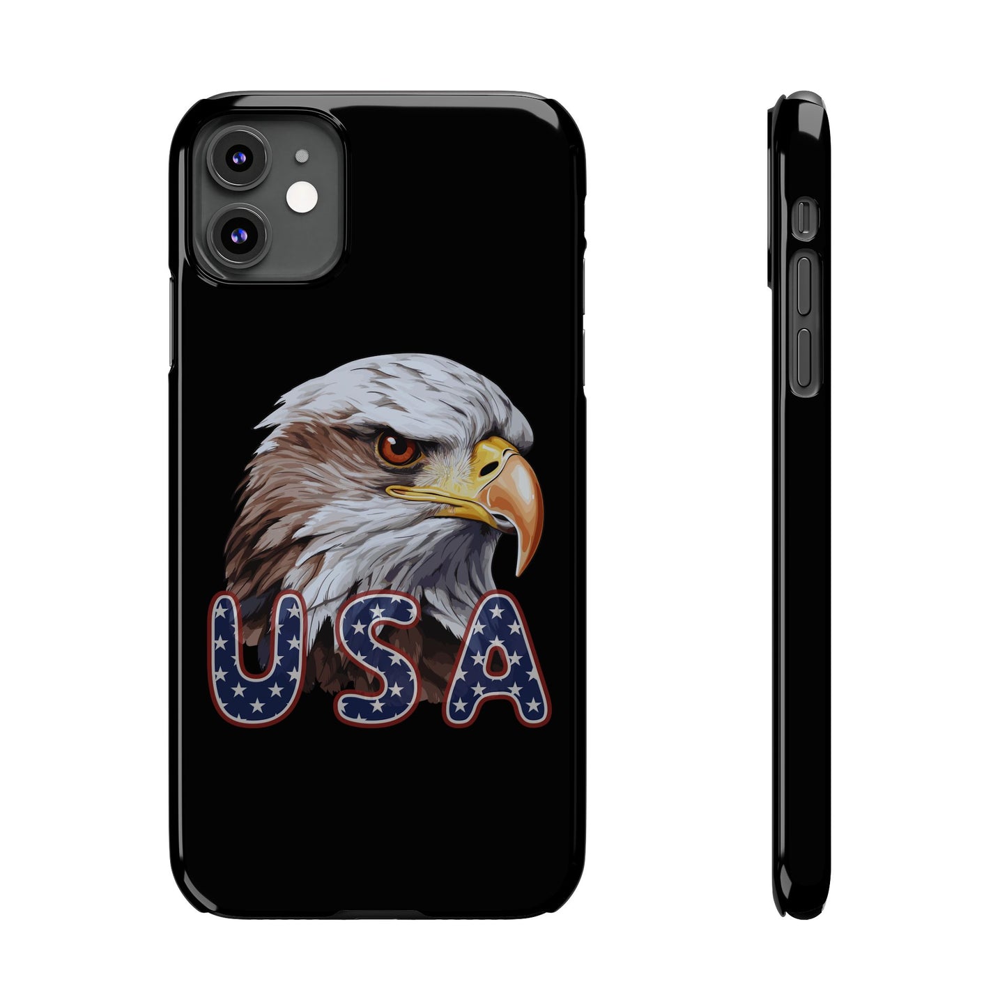 Patriotic Slim Phone Case with Eagle Design