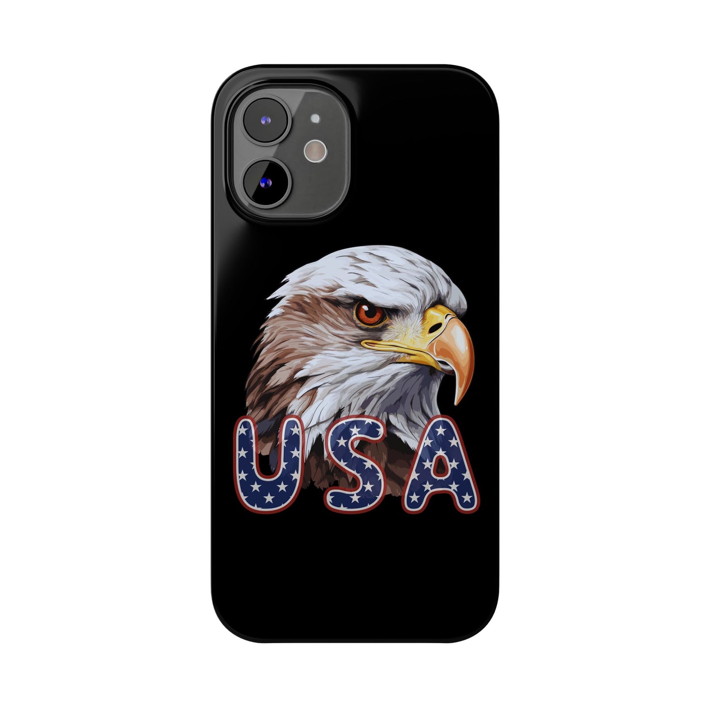 Patriotic Slim Phone Case with Eagle Design
