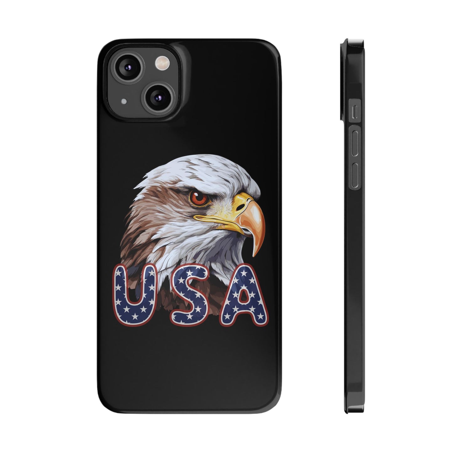 Patriotic Slim Phone Case with Eagle Design