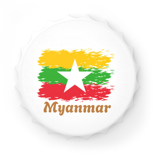 Myanmar Flag Bottle Opener